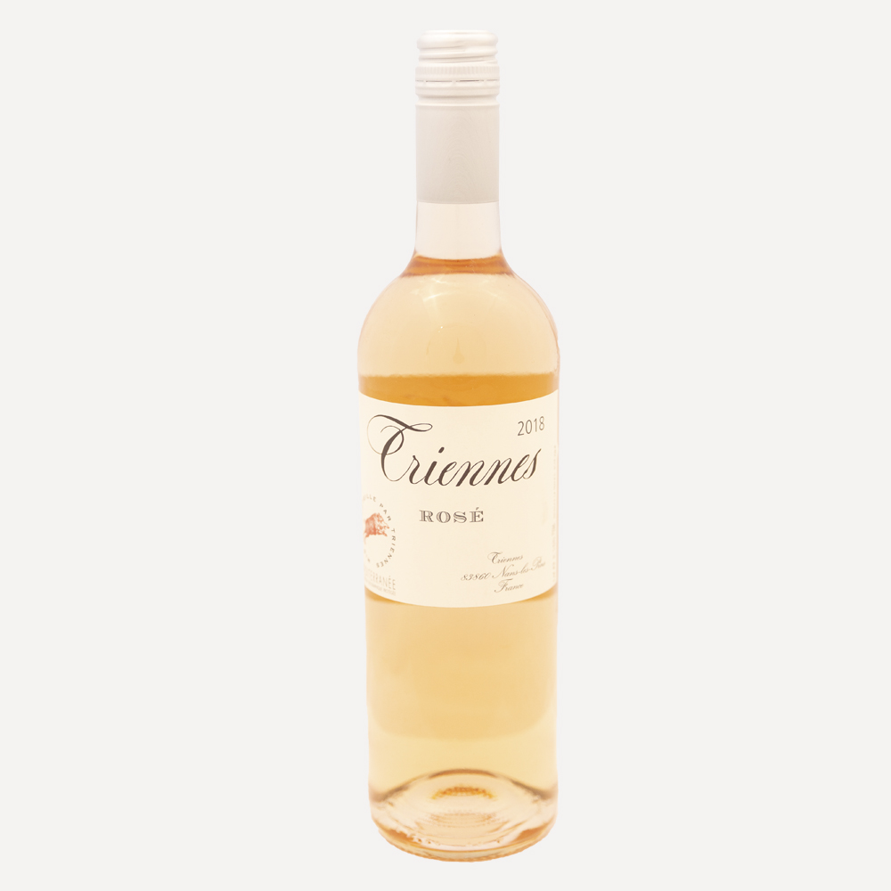 Triennes IGP Mediterranee Rose Wine Bottle